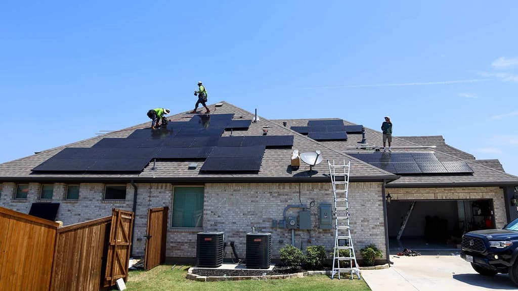 Good Faith Energy team for solar installation