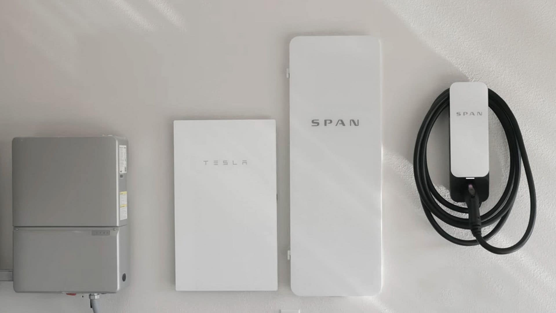SPAN Drive charger installed next to SPAN smart panel