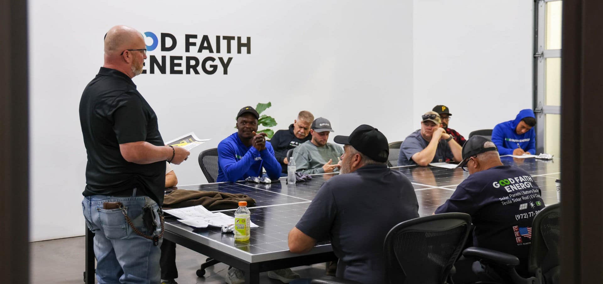 Good Faith Energy team training