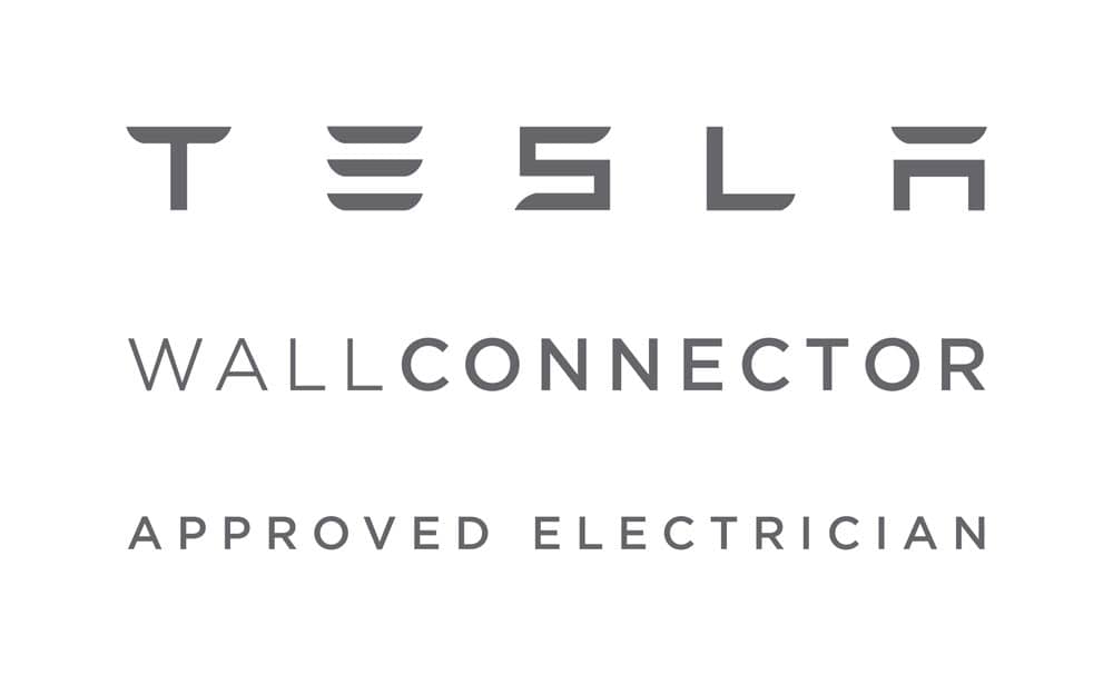 Tesla Wall Connector Approved Electrician Logo