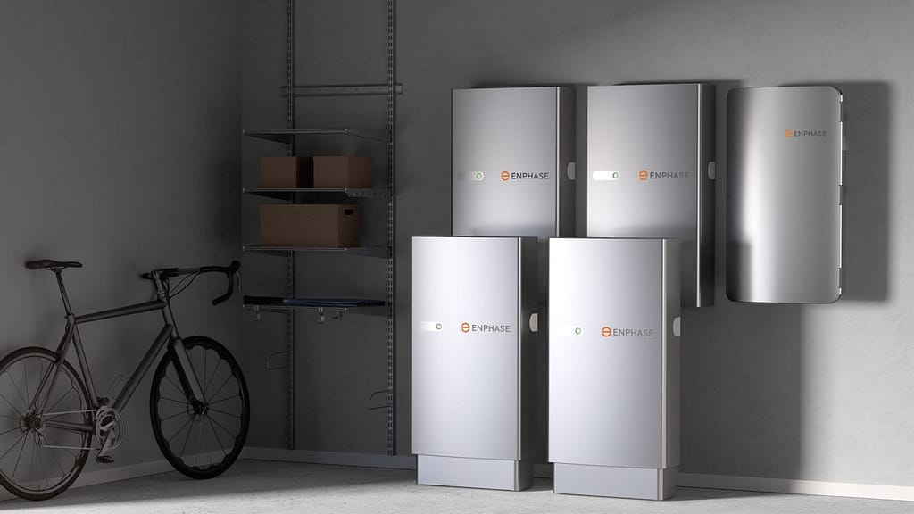 four enphase units battery backup 