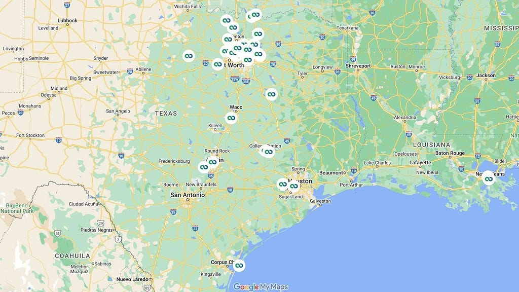 solar roof fleet map