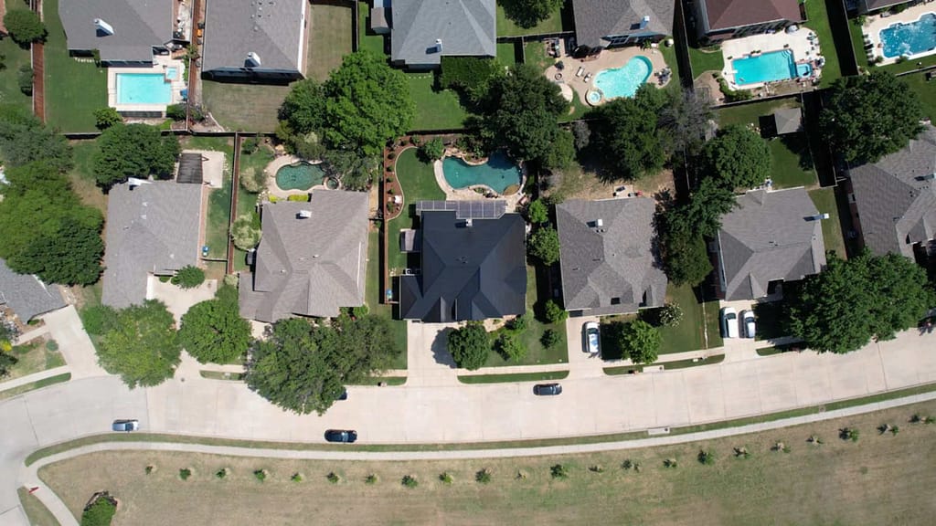 solar roof installation in neighborhood