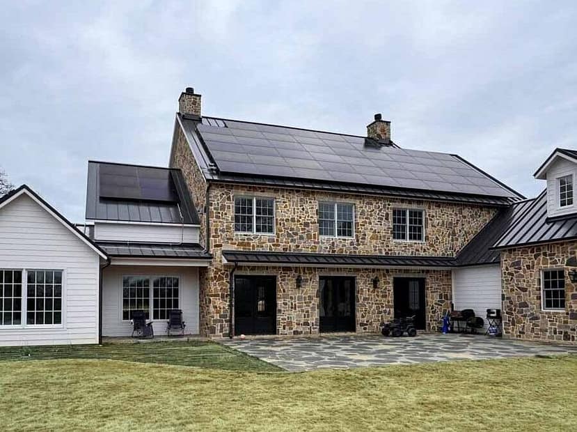 residential home with Mission solar panels