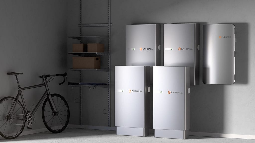 four enphase units battery backup