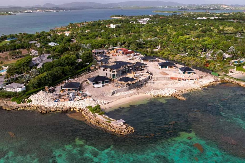 solar panel install in the Caribbean