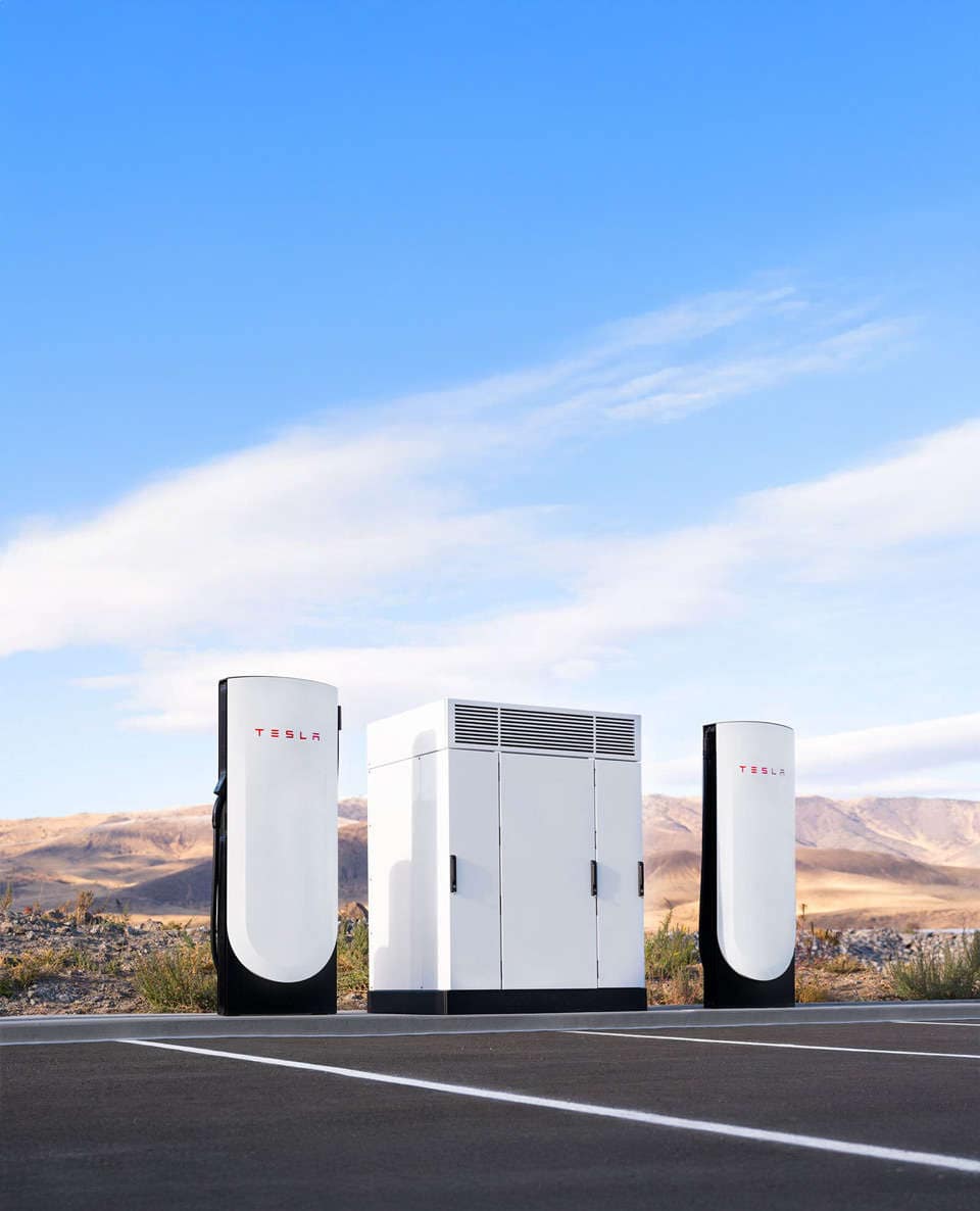 Tesla EV charging station deployment