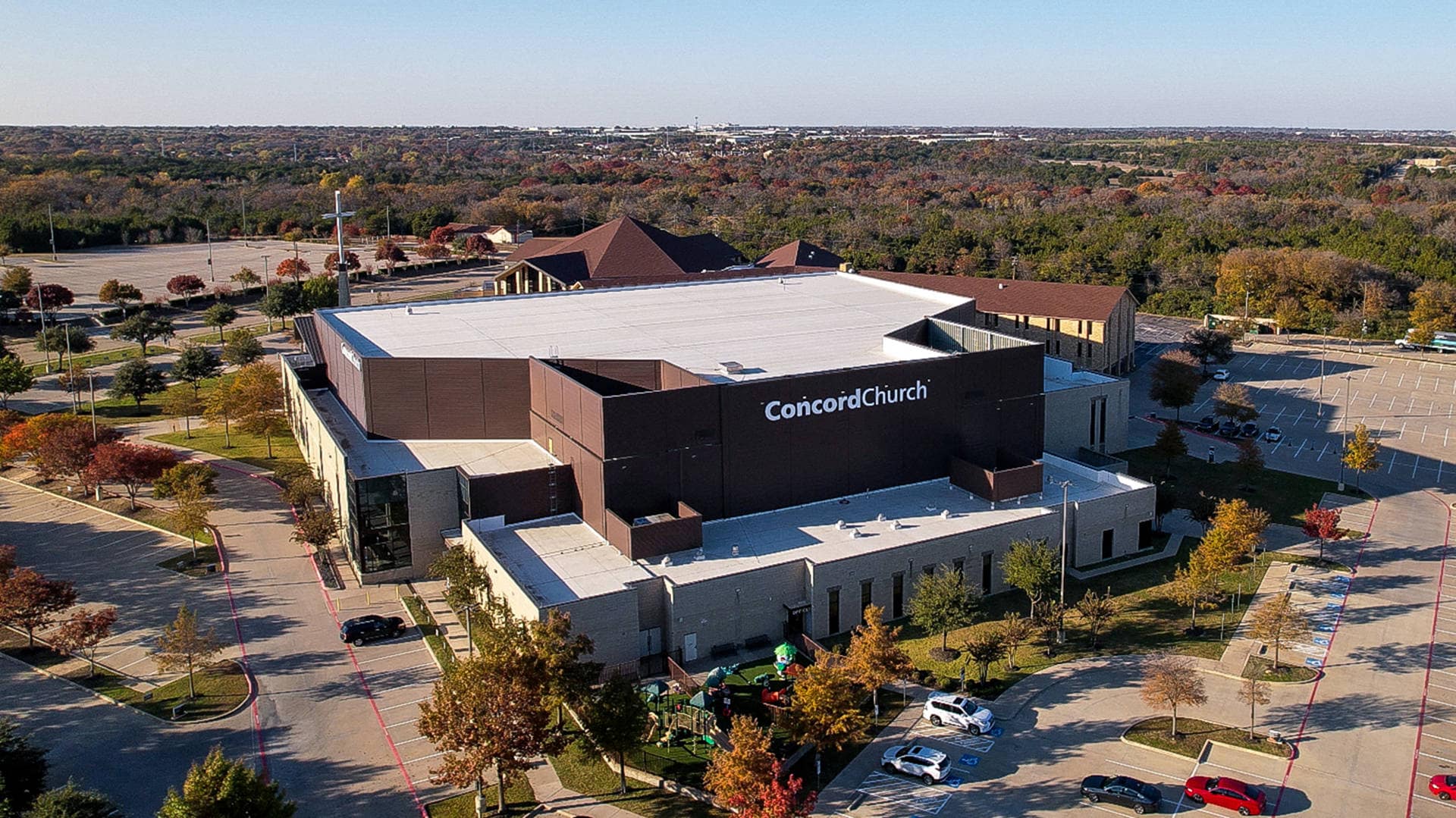 Metal roofs and TPO roofing project