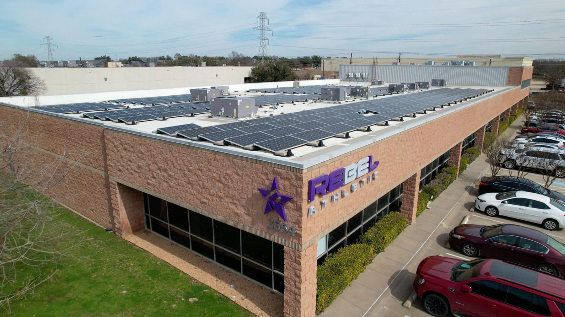 Rebel Athletics commercial solar installation