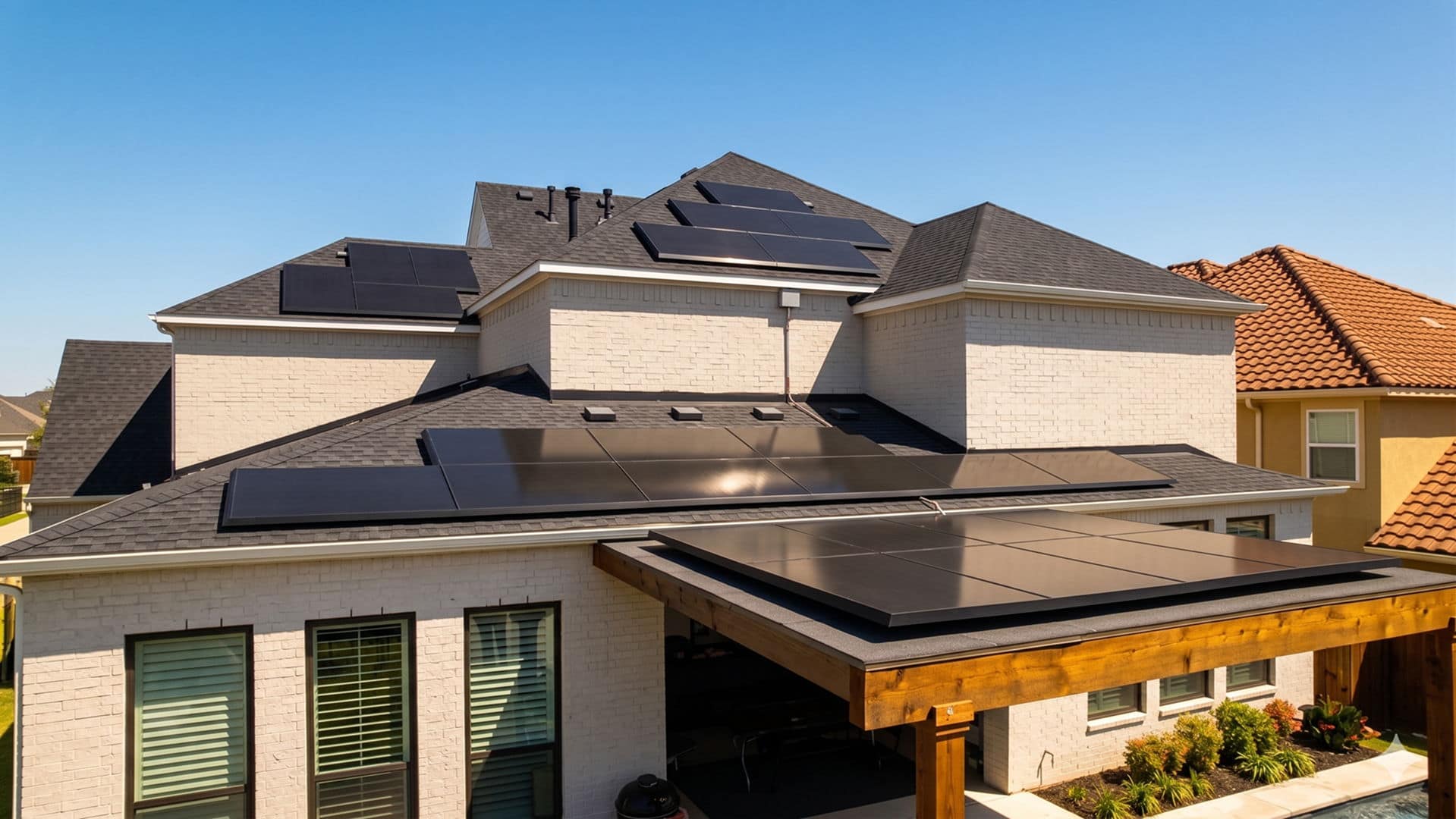 Solar Panels Installed on Home