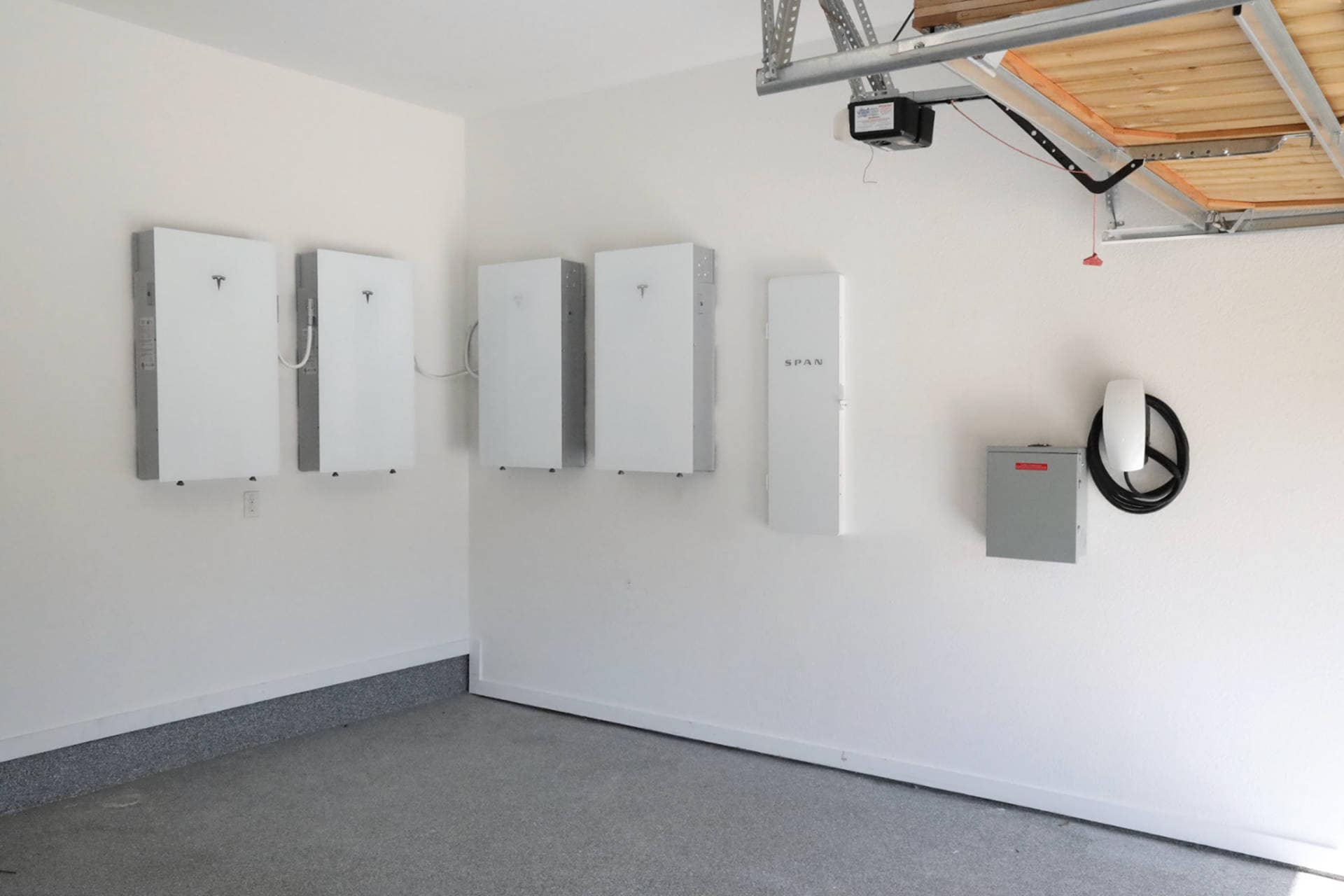 Installed Tesla Powerwall battery system
