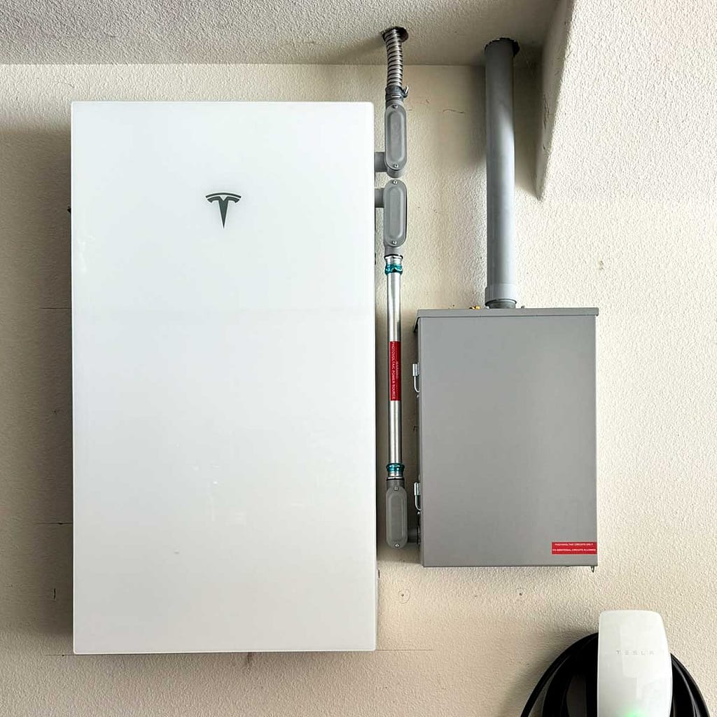 mounted Tesla Powerwall 3 in Texas helping prevent blackouts
