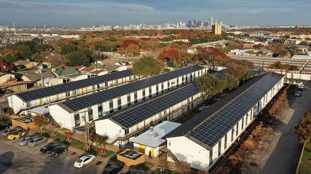 commercial solar panels installed