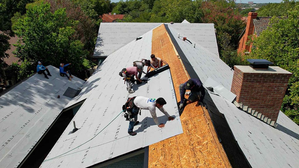 Tesla Solar roof installation process by Good Faith Energy