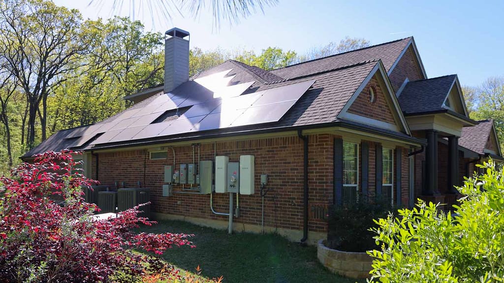 home with solar panels and SPAN Panels