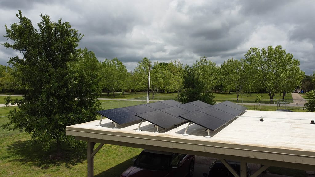 mounted solar panels