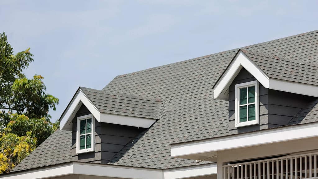 house with asphalt roof