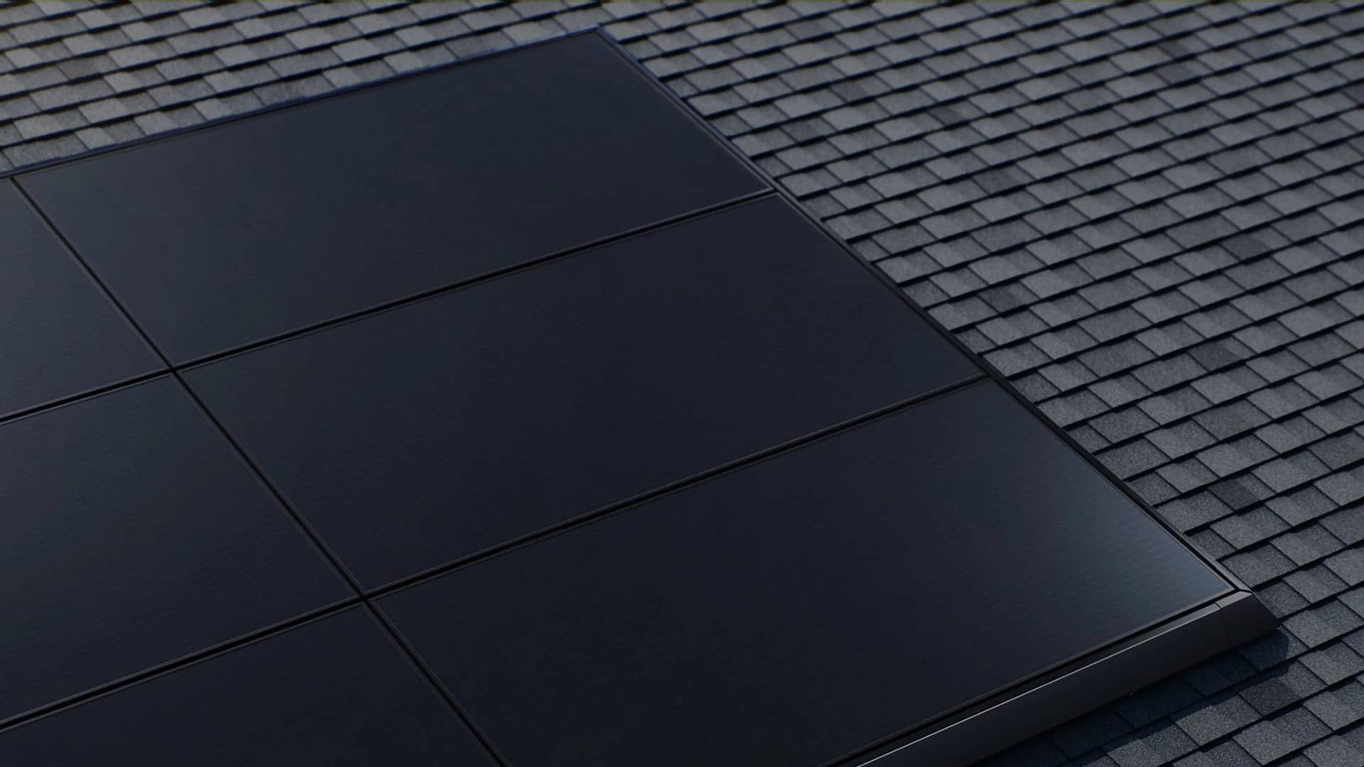 gray roof and solar panels