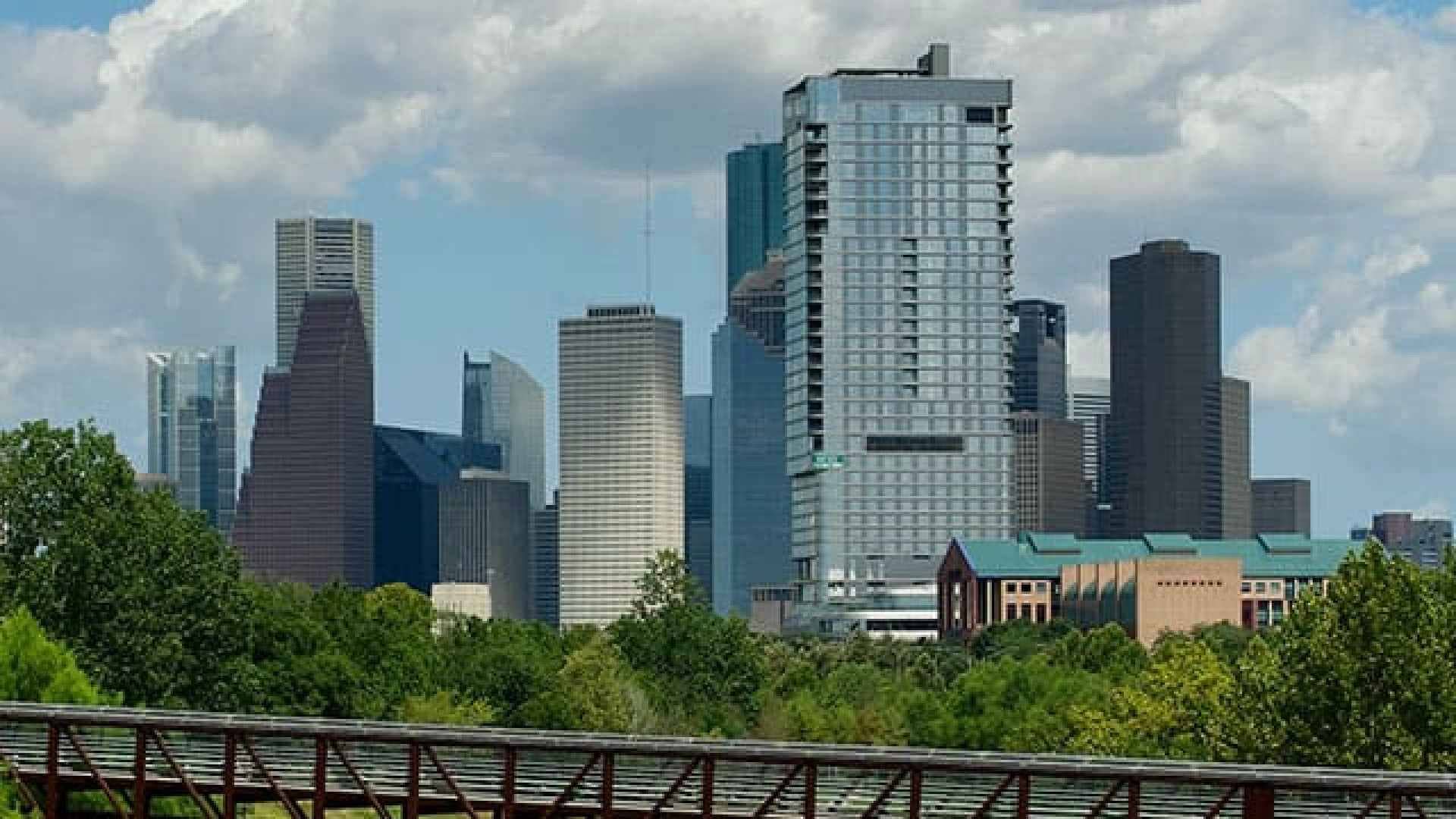 city view and buildings in Houston Texas