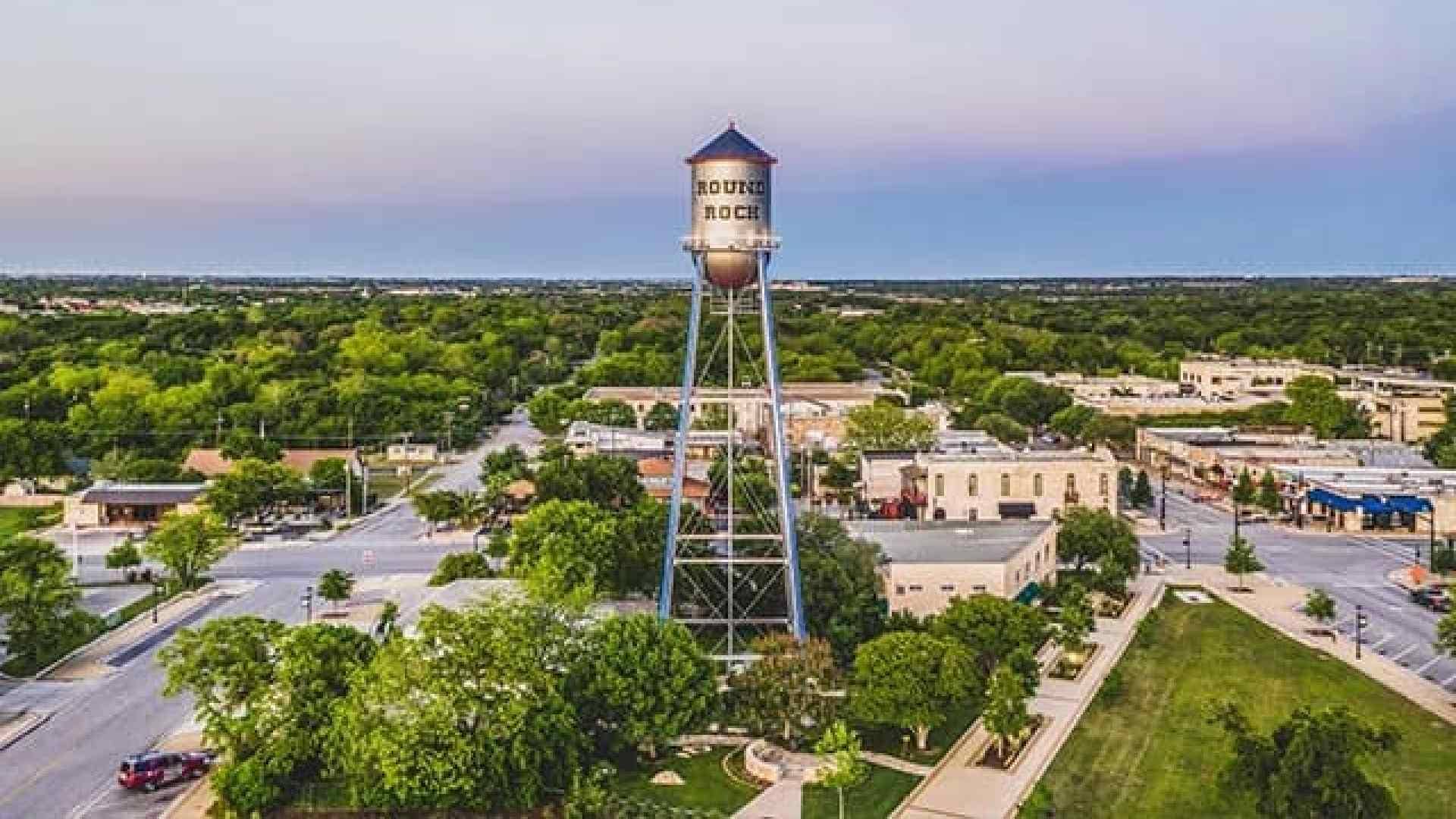 Water tower park in Round Rock Texas