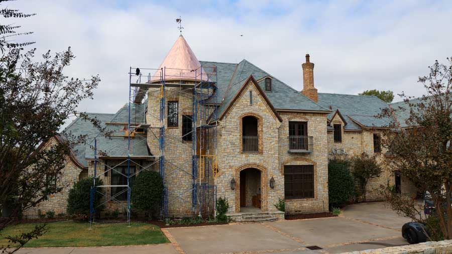 construction on residential roof